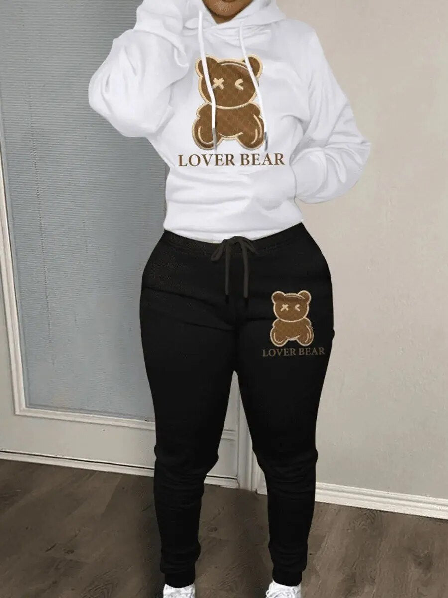 Lover Bear Hoodie and Pants Set
