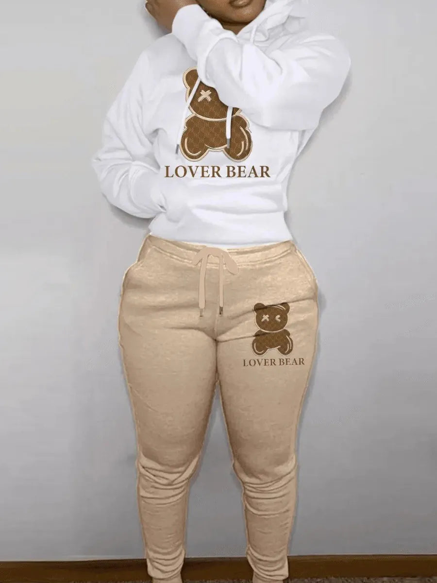 Lover Bear Hoodie and Pants Set